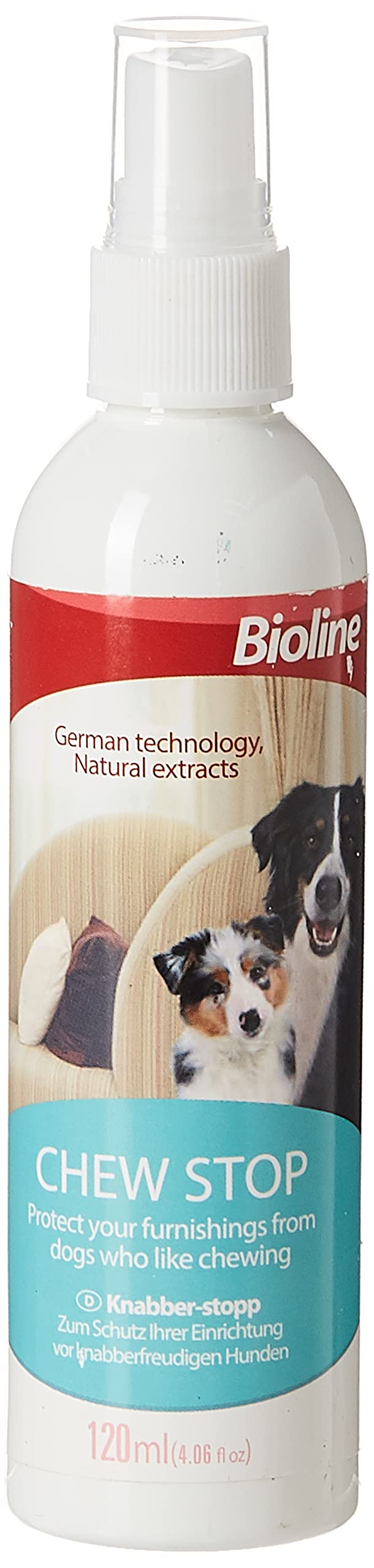 Bioline Chew Stop Dog Spray Natural Extracts 120ml