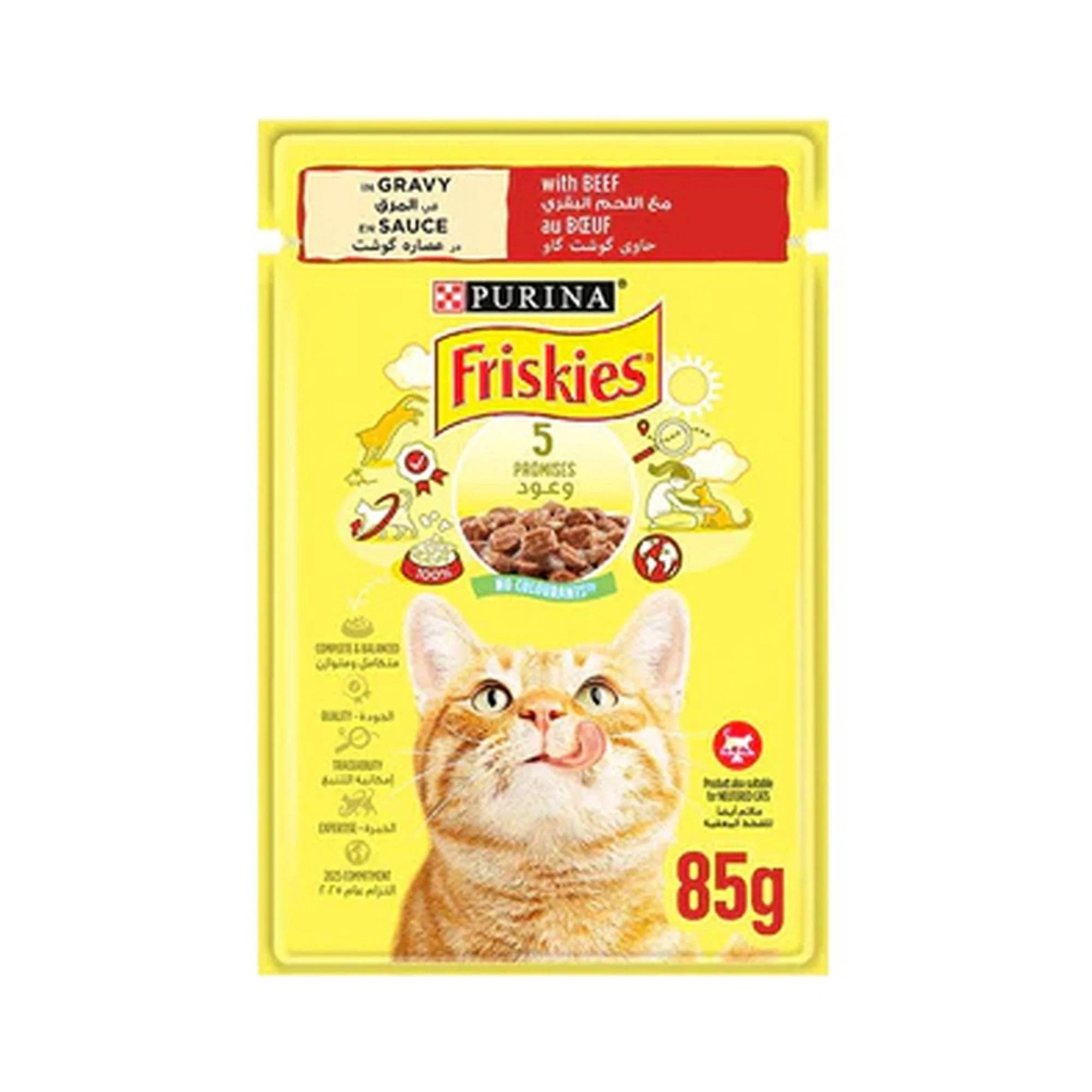 Friskies Duck in Gravy Wet Cat Food Pouch 85g