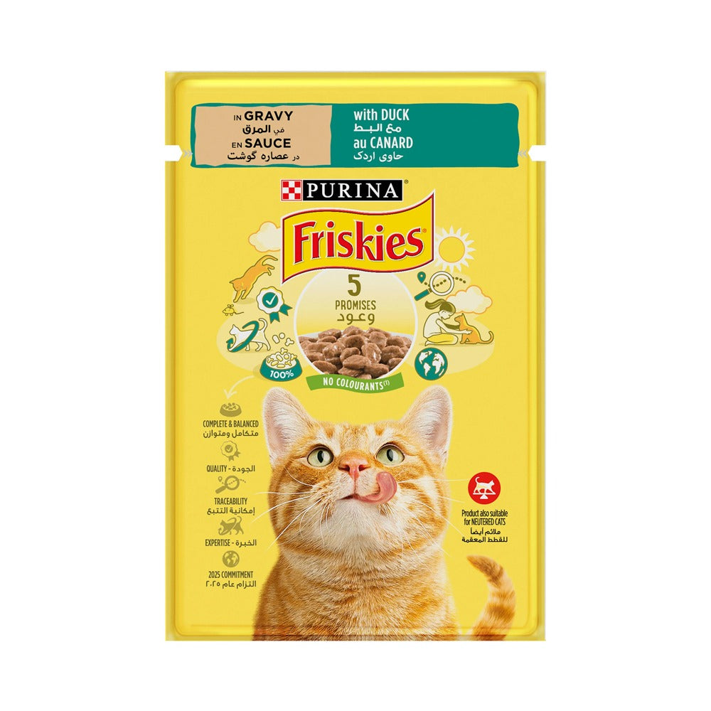 Friskies Cat Duck Pouch 85g