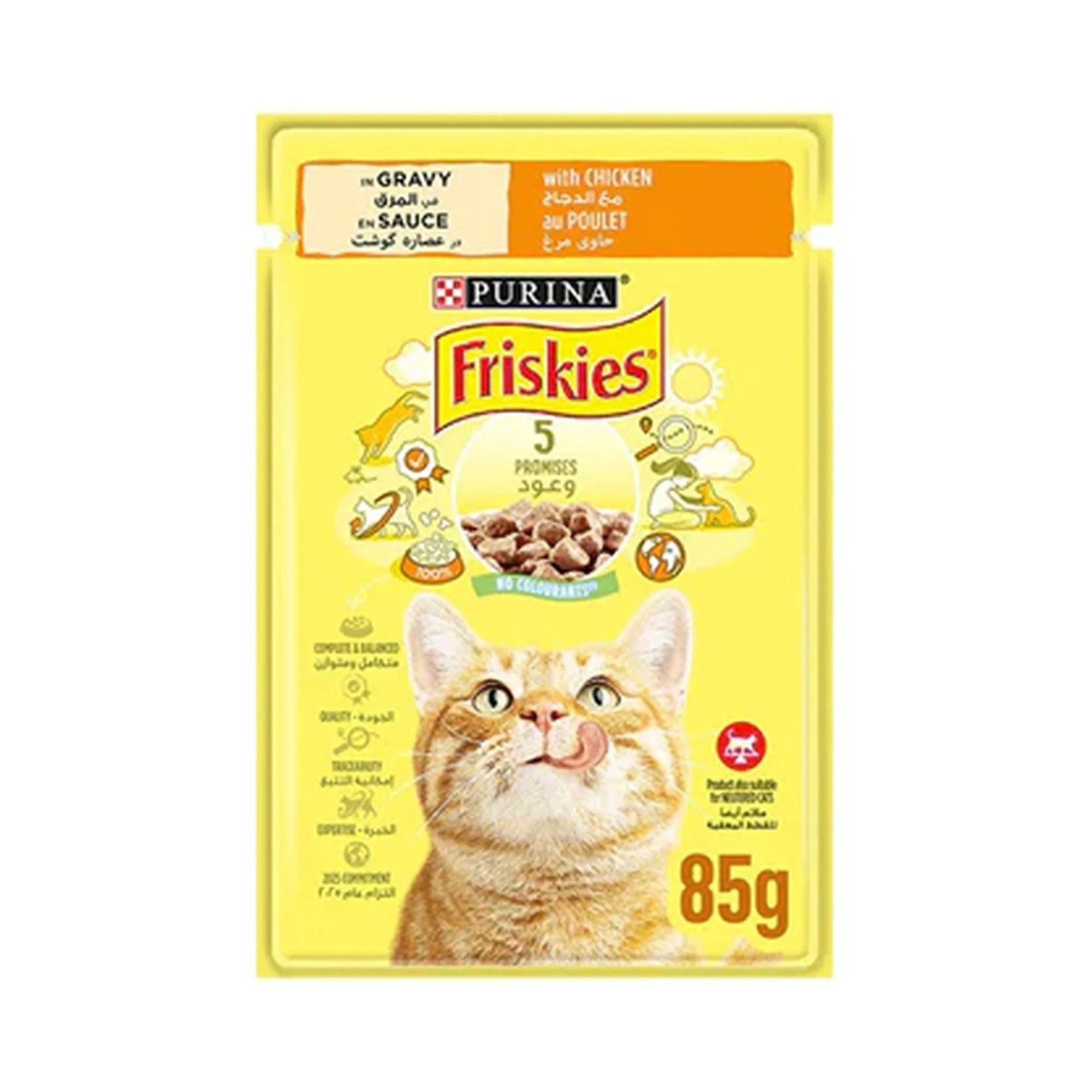 Friskies Kitten in Gravy Wet Cat Food Pouch 85g