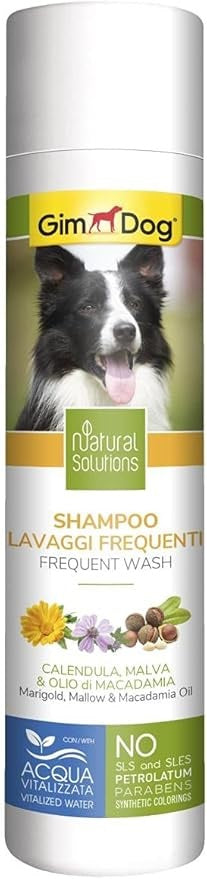 GimDog Shampoo for Dogs Frequent Washing with Calendula Malva and Macadamia Oil 250 ml