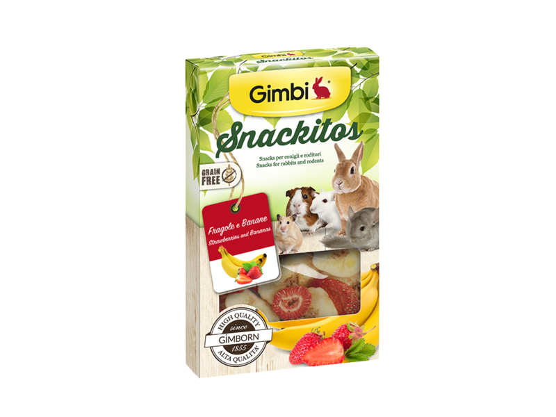 Gimbi Snackitos Strawberry and Banana 60g