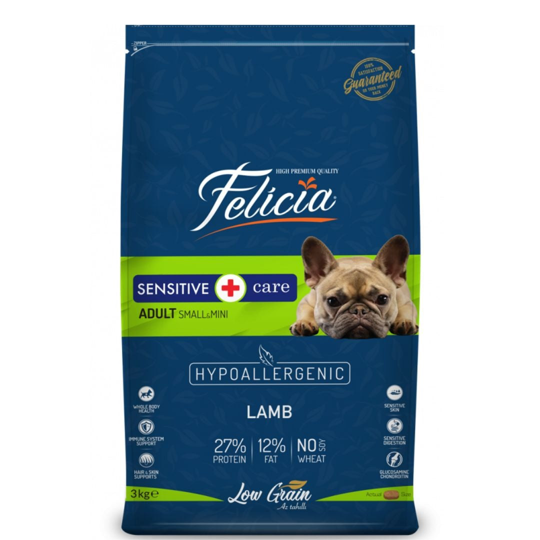 Felicia Sensitive Care Adult Dog Food Lamb Small  3kg