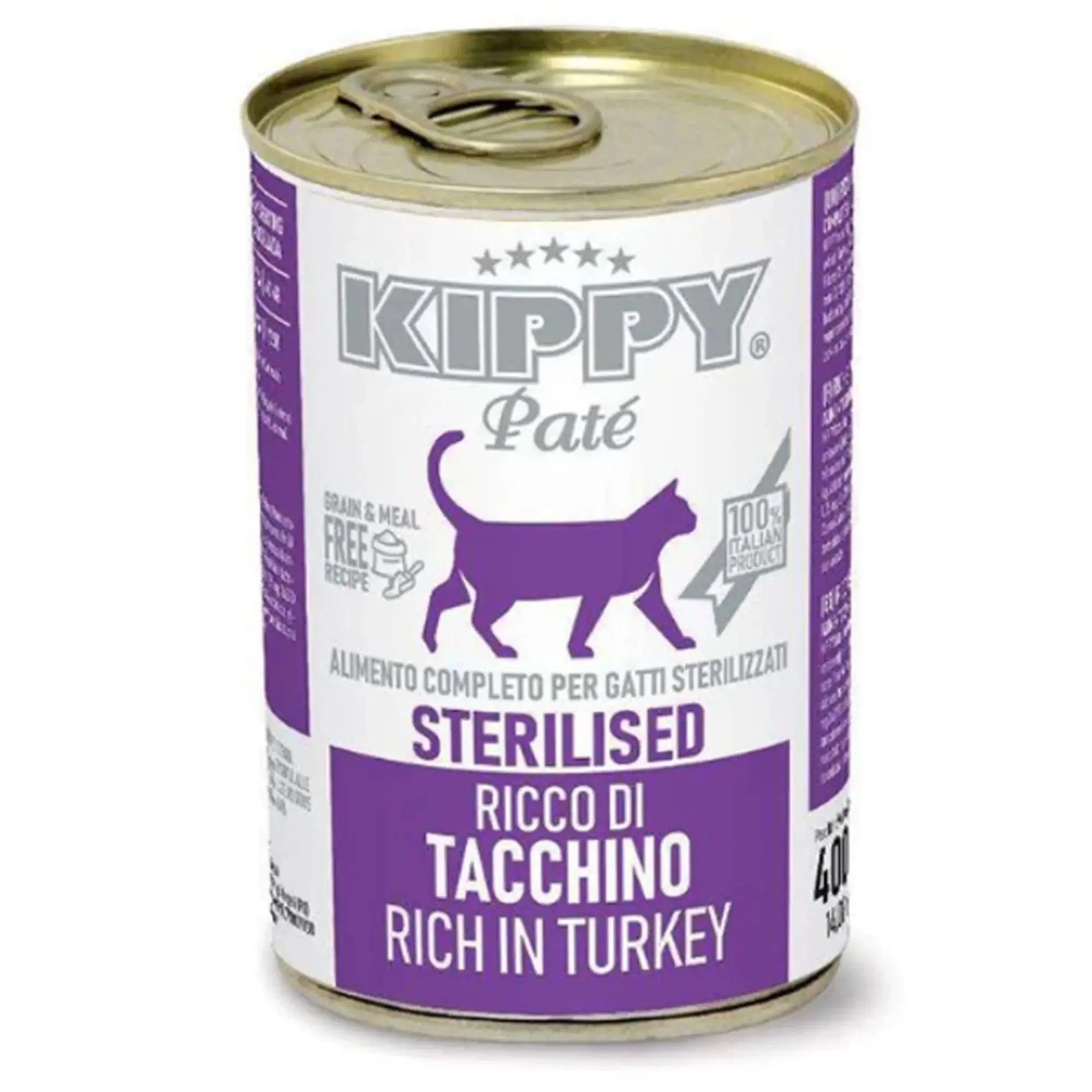 KippyWetFoodPate400gTurkeySterilised