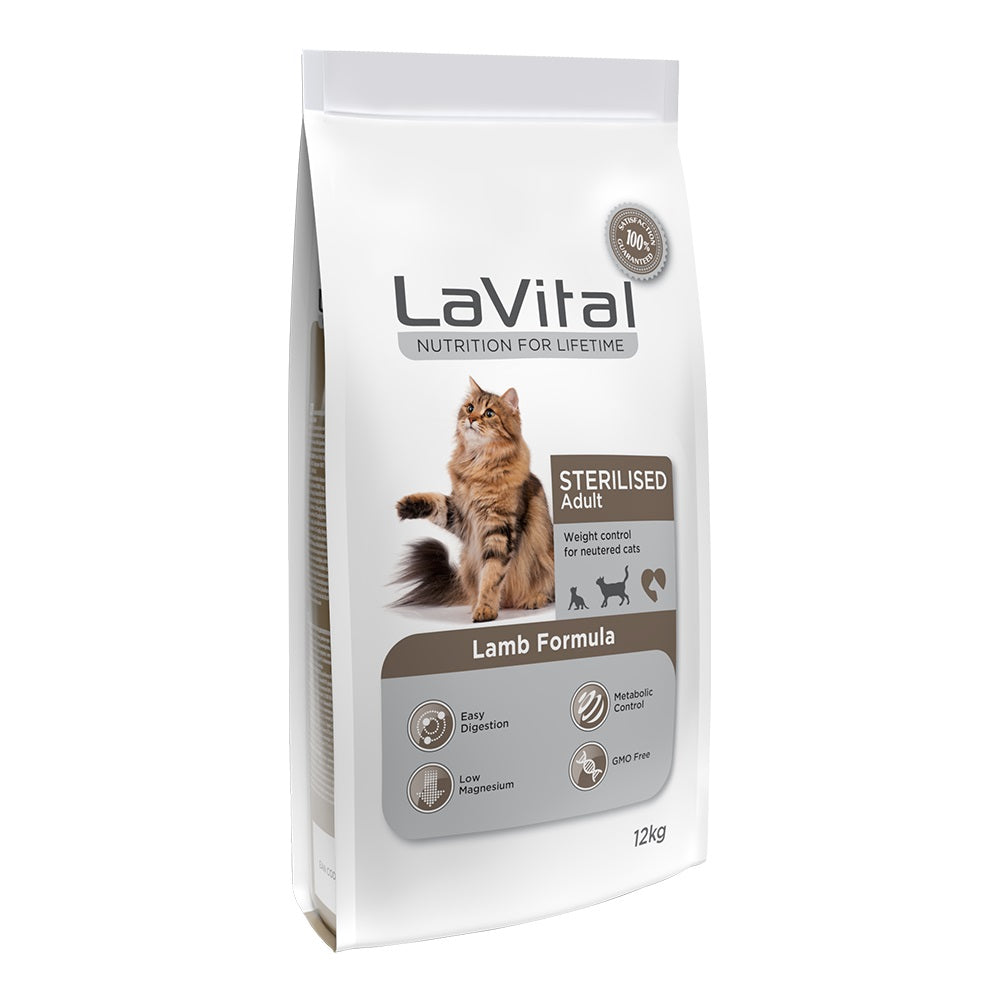 LaVital Cat Sterilized Adult Lamb 12kg