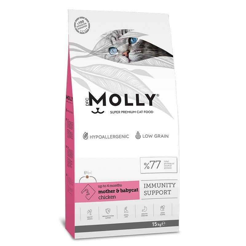 Molly Mother & Babycat Chicken Kitten and Mother Cat Food 15kg