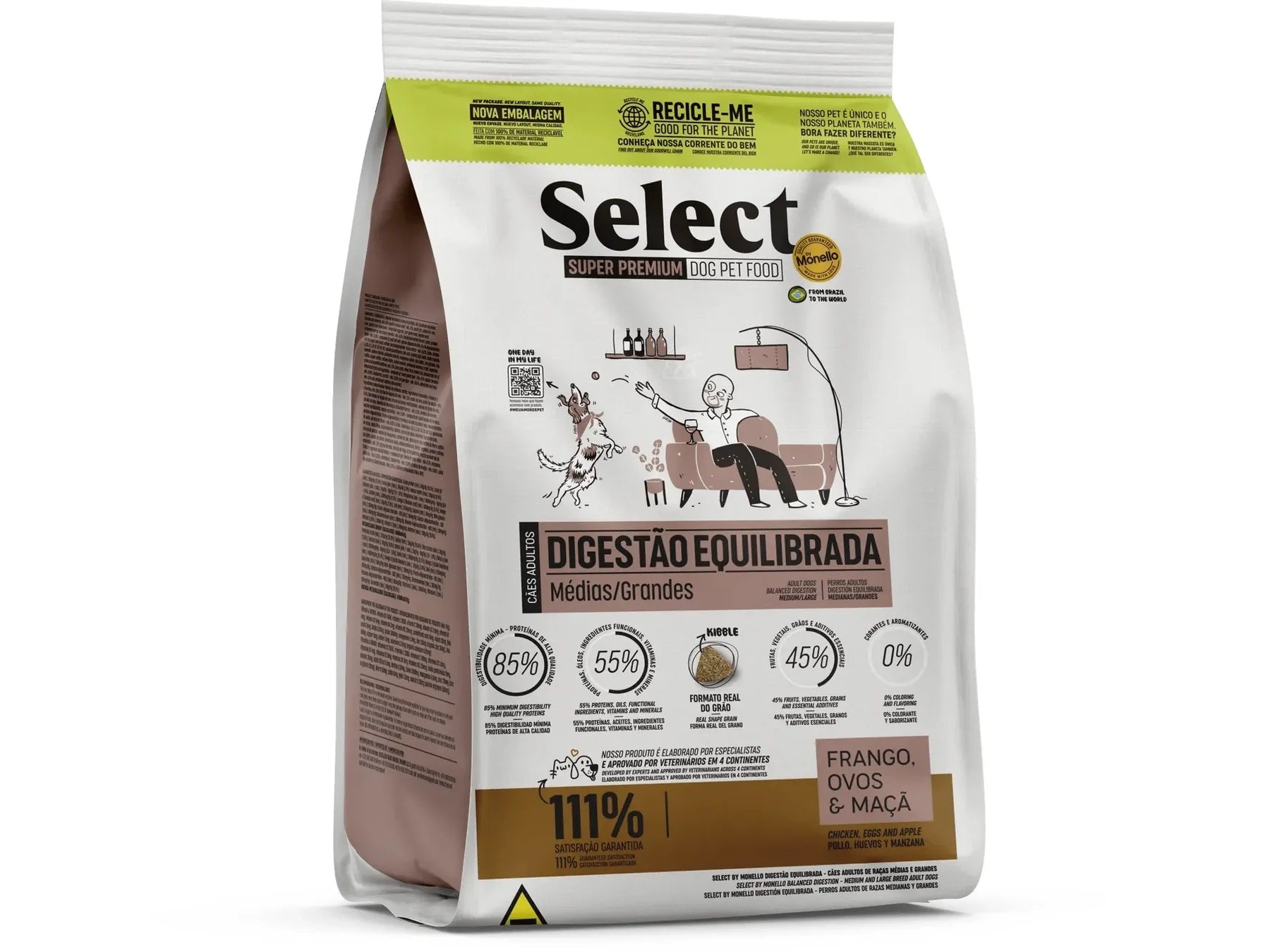 Monello Select Balanced Digestion – Medium and Large Breed Adult Dogs 2Kg