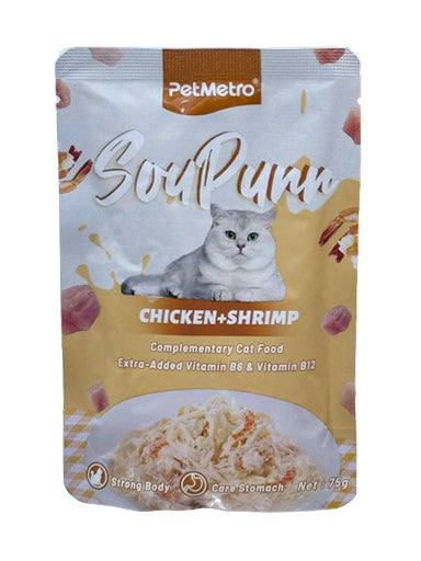 Pet Metro Chicken & Shrimp 75g