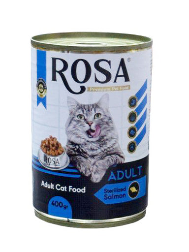 Rosa Adult Cat Food Sterilized Salmon 400g