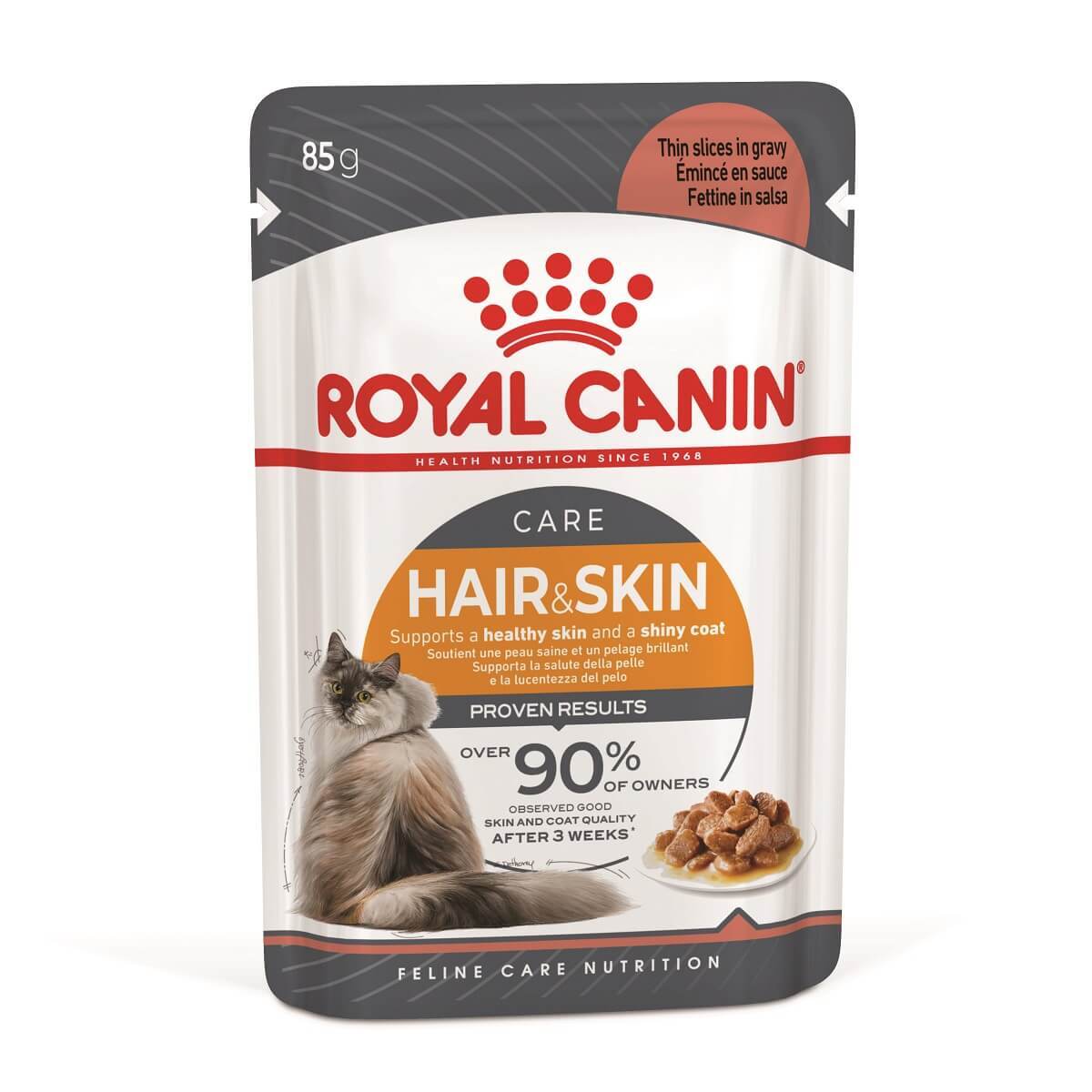 Royal Canin Hair & Skin Care Gravy Cat Food Pouch 85g