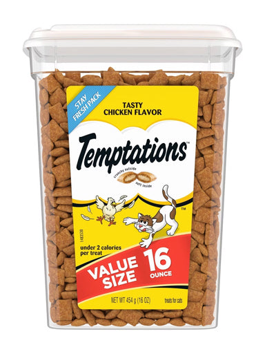 Temptations Tasty Chicken Crunchy Cat Treats 454g