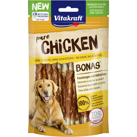 Vitakraft Dog Treat Pure Chicken Bonas 80g‏