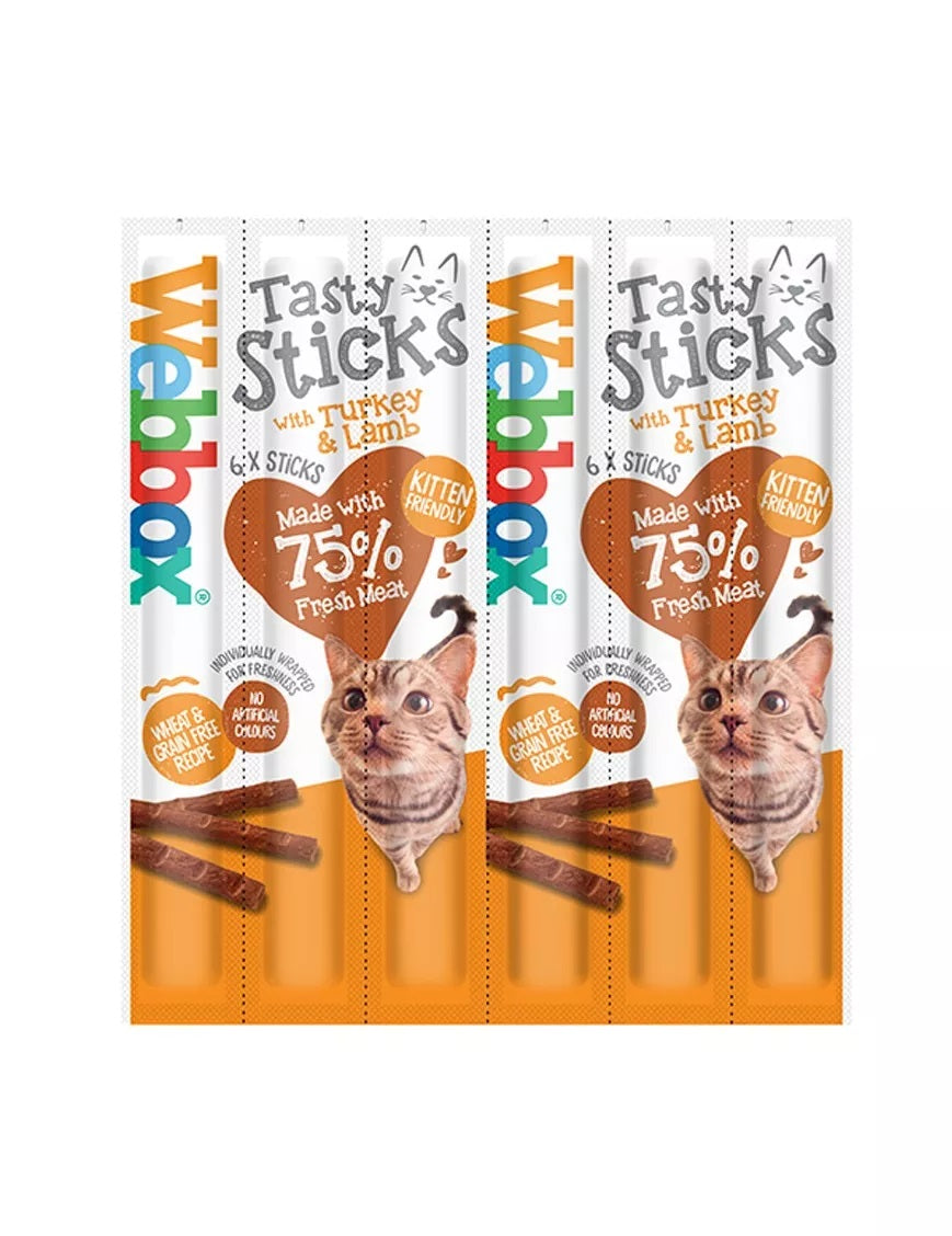 Webbox Tasty Sticks with With Turkey and Lamb 6 sticks