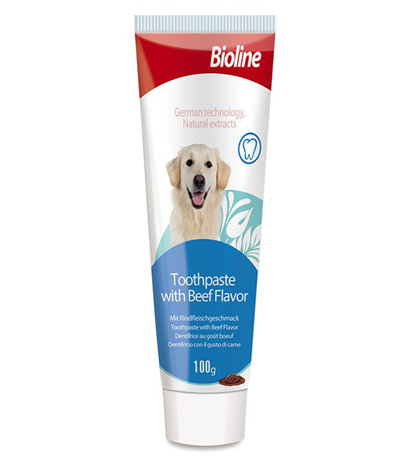 bioline toothpaste with beef flavor 100g