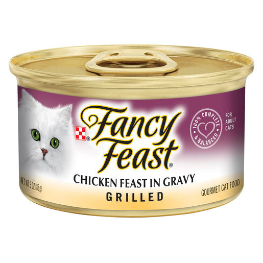 fancy feast chicken feast  in gravy grilled 156g