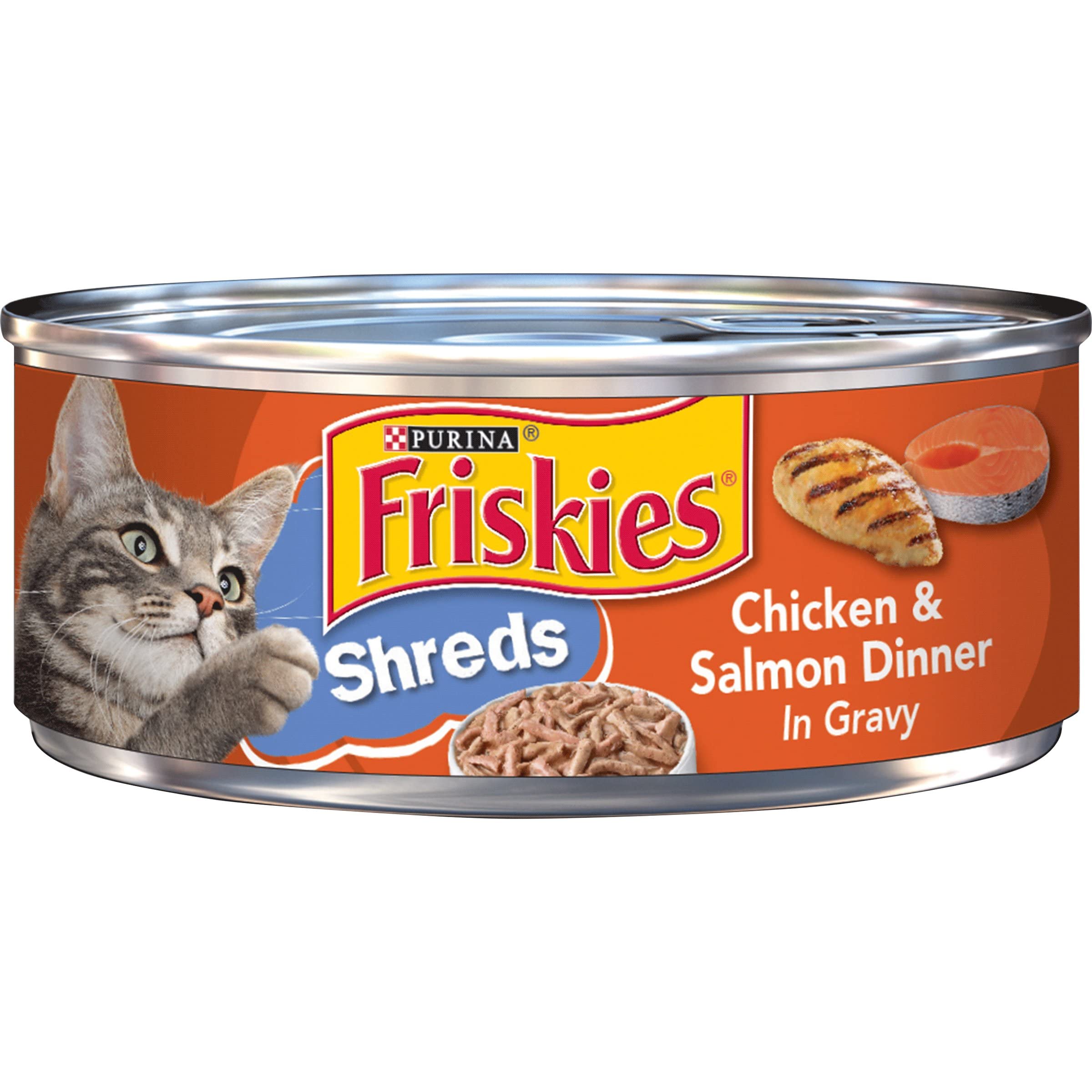 friskies chicken & salmon dinner 156g