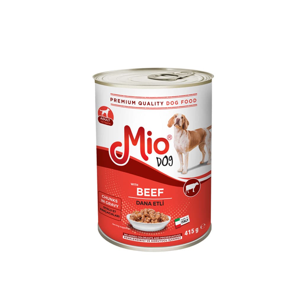 mio dog with beef 415g