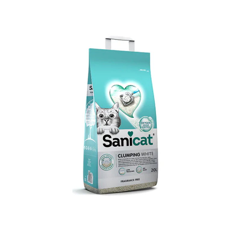 SaniCat Clumping White Cotton Fresh Cat Litter 20L