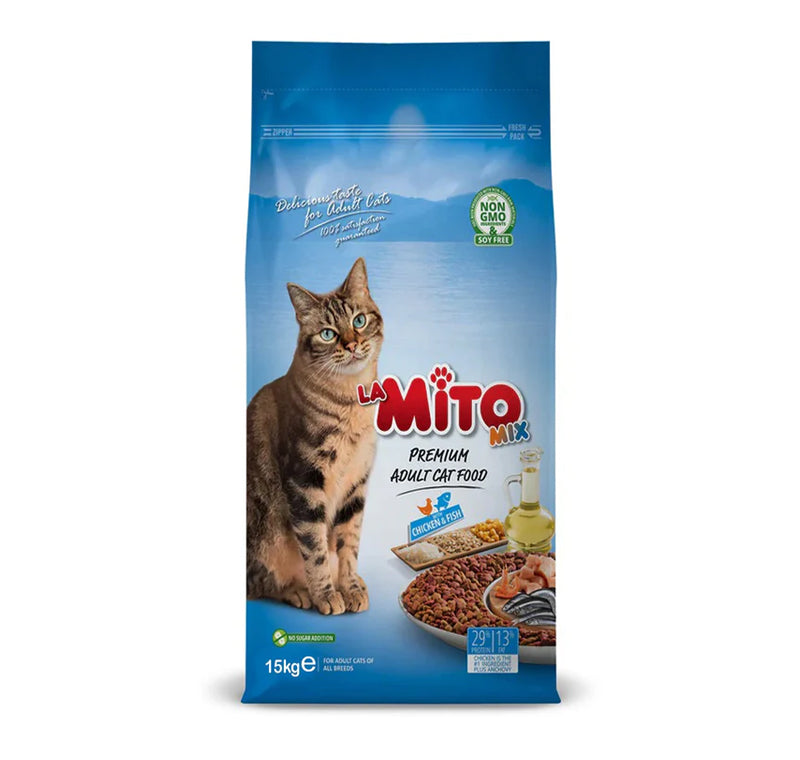 Mito Adult Cat Mix Chicken & Fish 15kg