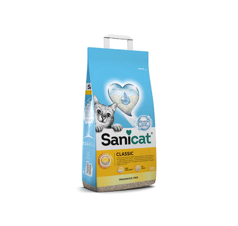 SaniCat Clumping White Cotton Fresh Cat Litter 10L