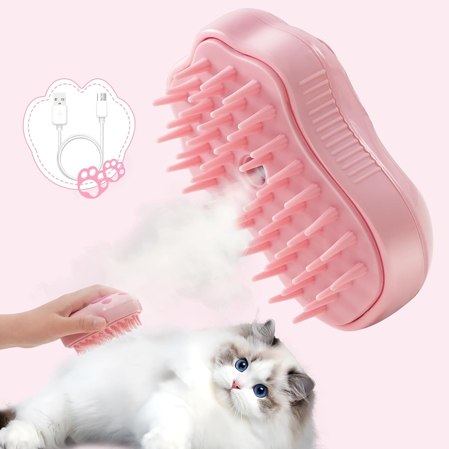 pet brush spray massage