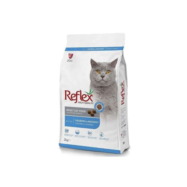 reflex adult cat food with salmon&anchovy 2kg