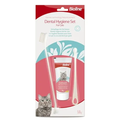 Bioline Dental Hygiene Set For Cats 50g