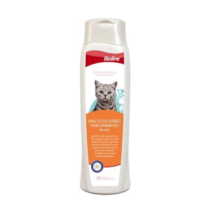 Bioline Multi Coloured Hair Shampoo For Cat 200ml