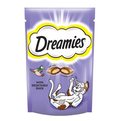 Dreamies Treat Cat With Delectable Duck Flavour 60g