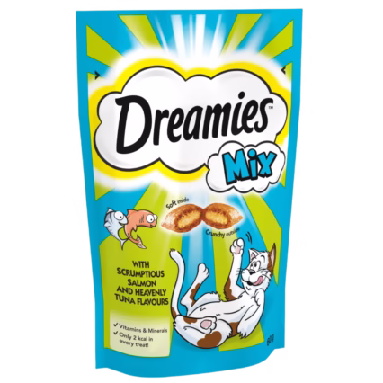 Dreamies Treat Cat With Salmon And Tuna Flavour 60g