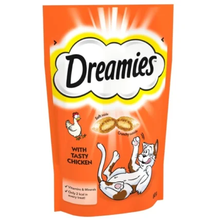 Dreamies Treat Cat With Tasty Chicken 60g
