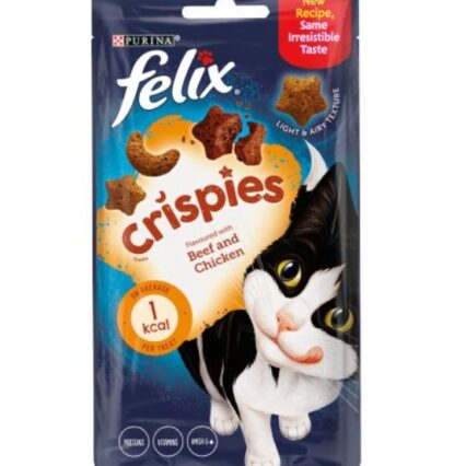 Felix Party Mix Treat Cat Crispies Beef And Chicken Flavour 60g