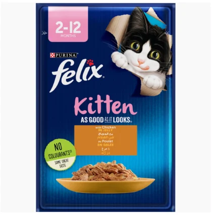 Felix Wet Food Chicken In Jelly Kitten Food 85g