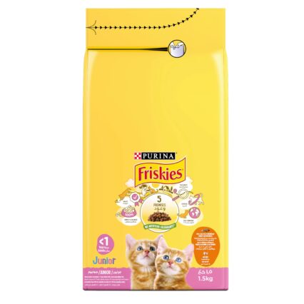 Friskies Junior Food For Kitten With Chicken And Milk 1.5 kg