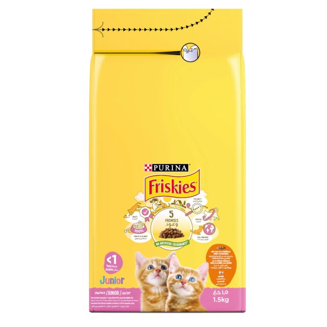 Friskies Junior Food For Kitten With Chicken And Milk 1.5 kg