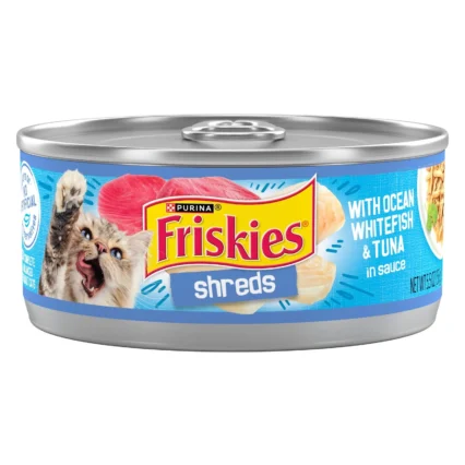 Friskies Ocean Whitefish And Tuna Shreds 156g
