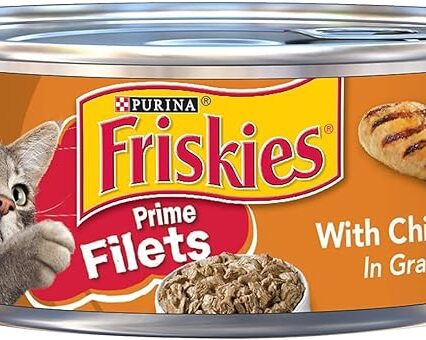 Friskies Purina friskies prime filets chicken wet cat food 156g