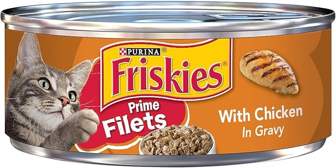 Friskies Purina friskies prime filets chicken wet cat food 156g