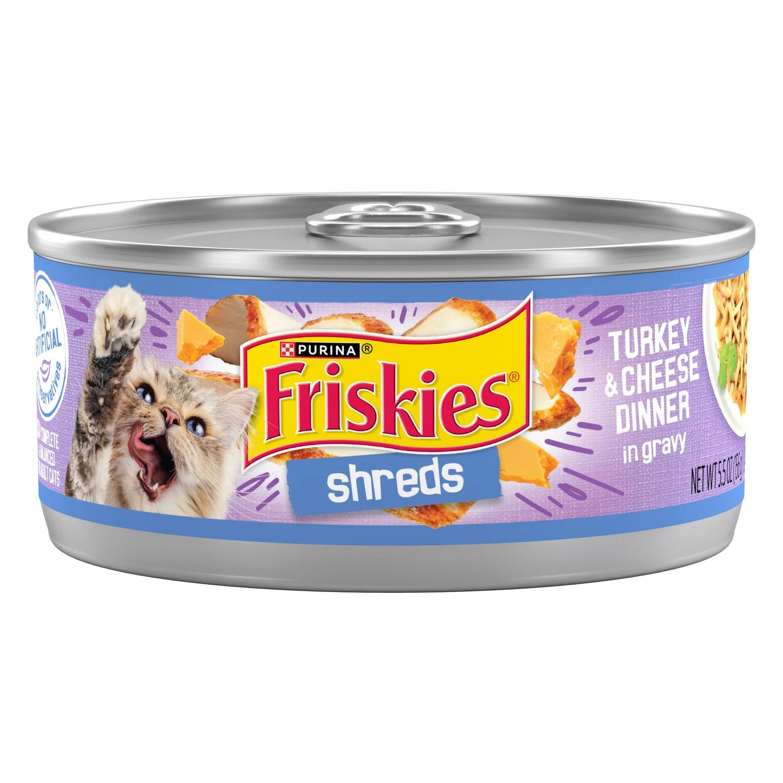 Friskies Turkey And Cheese Shreds 156g