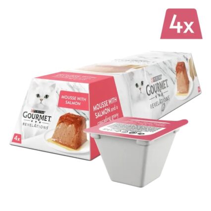 Gourmet Mousse Pate cat with Salmon 4x75g
