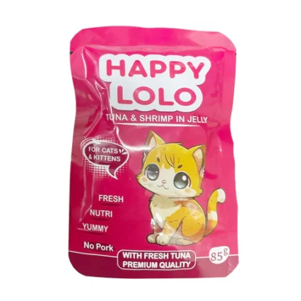 Happy Lolo Tuna & Shrimp in Jelly 85g