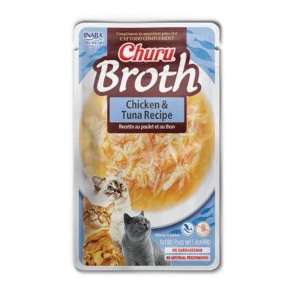 Inaba Churu Broth Chicken & Tuna Recipe Wet Cat Food 40g
