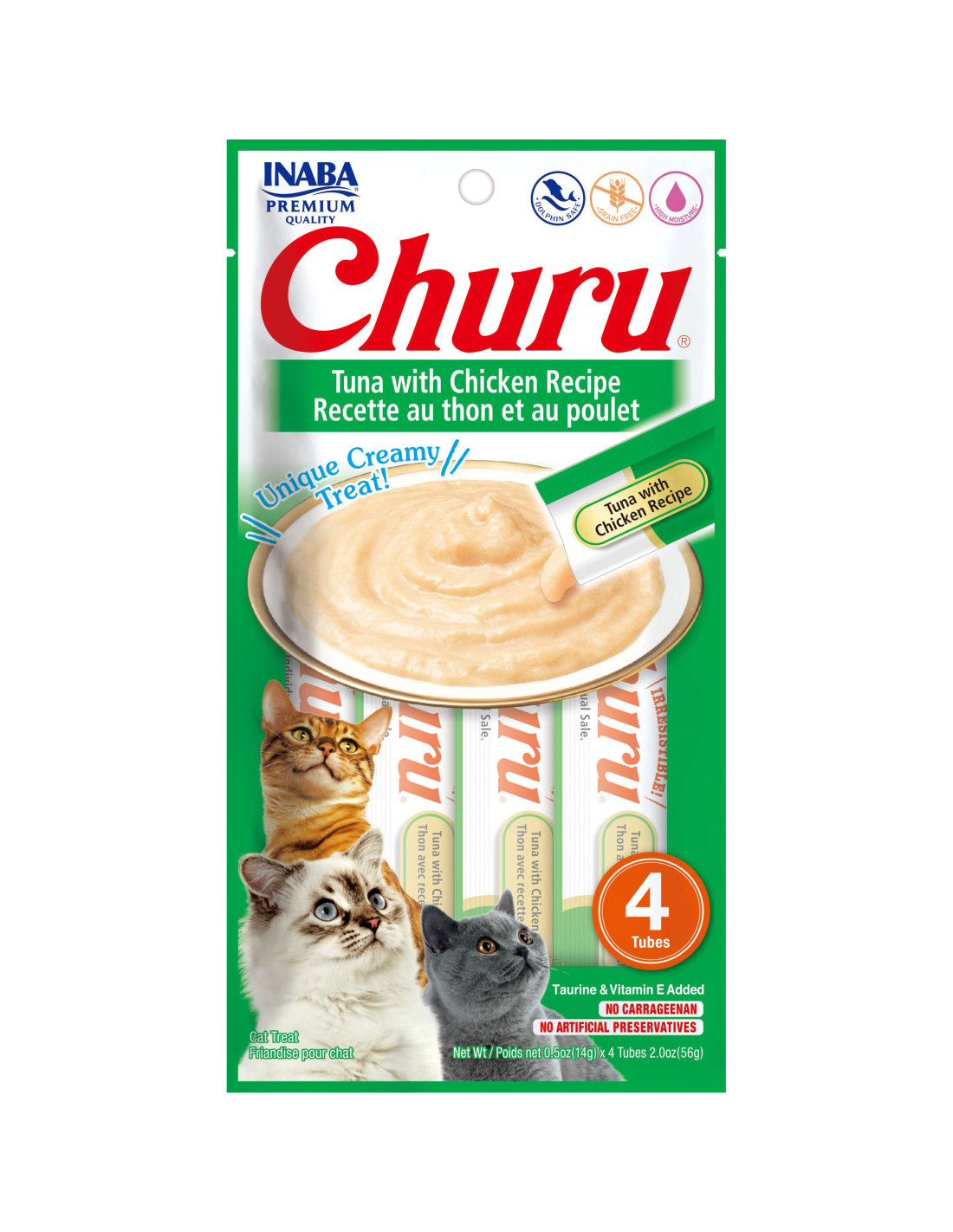 Inaba Churu Cat Treat Tuna with Chicken Recipe 56g