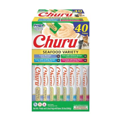 Inaba Churu SeaFood Variety 14x40 Tubes ( 560g )