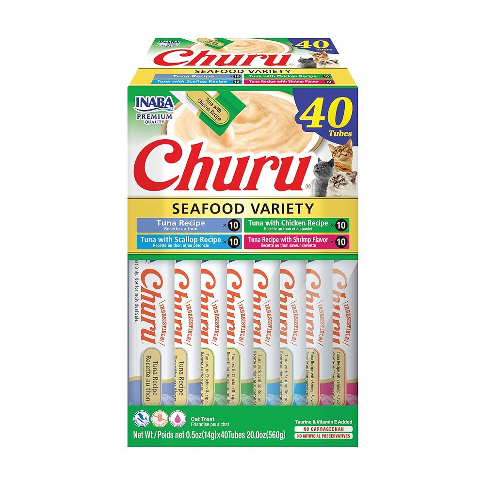 Inaba Churu SeaFood Variety 14x40 Tubes ( 560g )