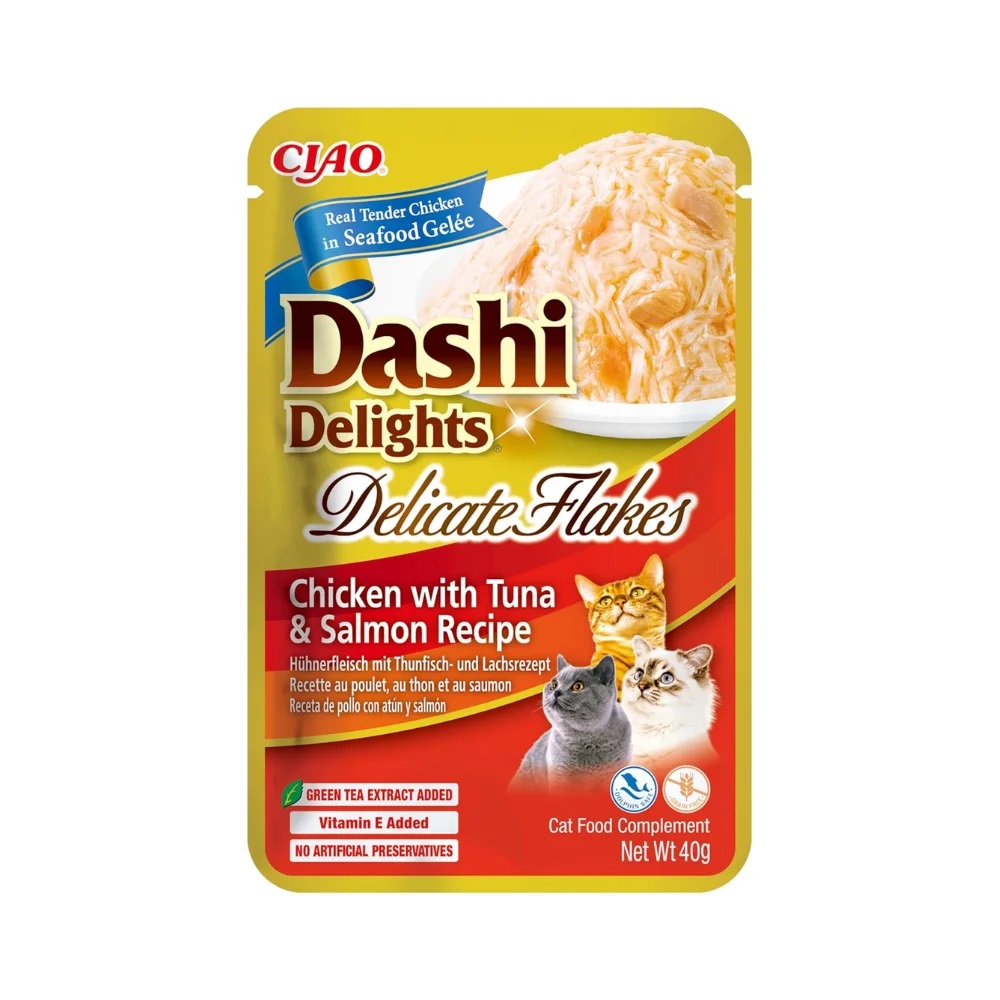 Inaba Dashi Delight Chicken with Tuna & Salmon Crisps 40g