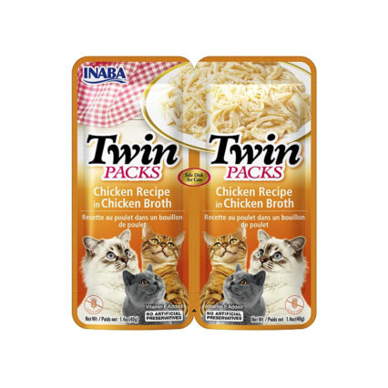 Inaba Twin Packs Chicken Recipe in Chicken Broth 40g