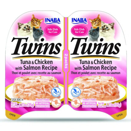 Inaba Twins Tuna & Chicken with Salmon For Cats 35g