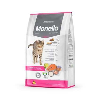 Monello Adult Cat Dry Food Mix Salmon And Chicken Flavor 15Kg