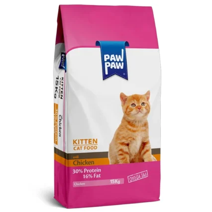 Paw Paw Dry Food Cat Kitten With Chicken 15kg
